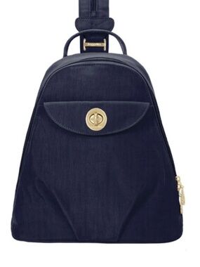 Baggallini Dallas Convertible Backpack Purse – Navy Blue Lightweight Travel Bag